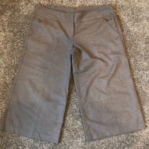 Grey dress pant capris